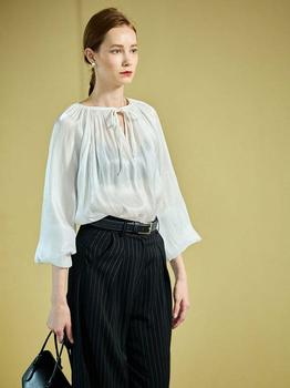 OUI MAIS NON | Mer Satin Blouse_3 Colors商品图片,9.2折