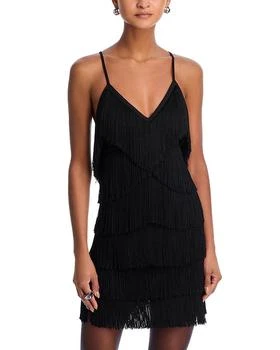 Norma Kamali | Fringe Slip Mini Dress,商家Bloomingdale's,价格¥2169