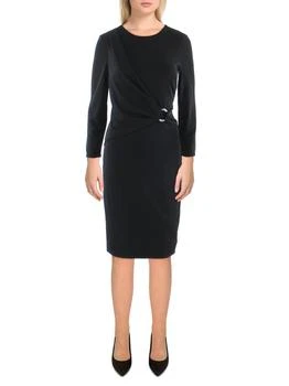 Ralph Lauren | Womens Silver Ring Jersey Cocktail and Party Dress 4.4折, 独家减免邮费