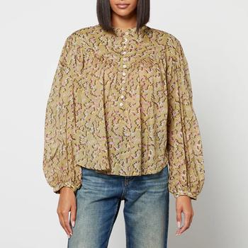 推荐Isabel Marant Étoile Salika Printed Cotton-Gauze Blouse商品