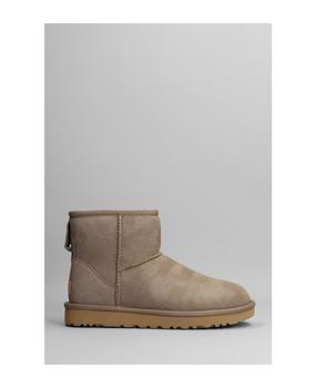 ugg mini, UGG | Mini Classic Ii Low Heels Ankle Boots In Taupe Suede商品图片 
