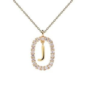 PDPAOLA | Women's Diamonds and Gold Letter Necklace,商家Bloomingdale's,价格¥10468