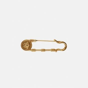 Versace | 【预售】 范思哲 24秋冬 女士 胸针 SAFETY PIN TRIBUTE胸针 DG6H149-DJMT_KOT,商家TLS PARIS,价格¥1904