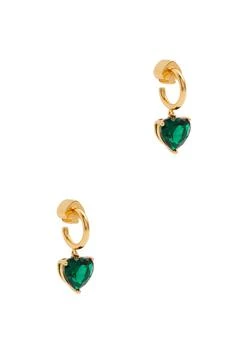 Kate Spade | My Love gold-plated hoop earrings 独家减免邮费