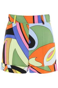 推荐multicolor printed shorts商品