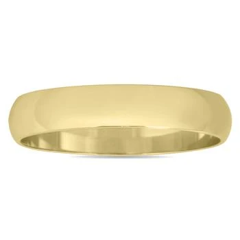 3mm Domed Wedding Band in 10K Yellow Gold