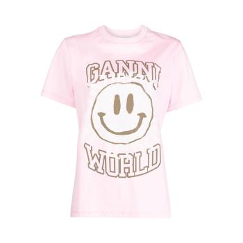 商品Ganni | GANNI 女士粉色T恤 T3294-395,商家Beyond Italylux,价格¥401图片