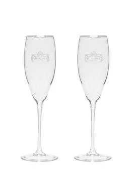 Balenciaga | Set Of 2 Crystal Champagne Glasses,商家LUISAVIAROMA,价格¥3596