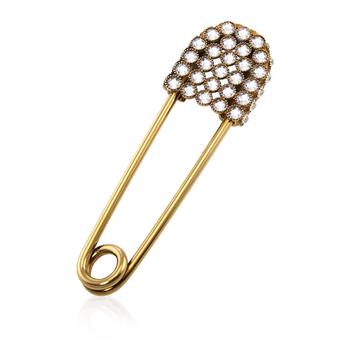 商品Ladies Brass/Crystal Crystal Gold-plated Kilt Pin,商家Jomashop,价格¥2034图片