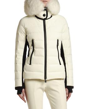 Moncler | Fitted Down Fur Trim Lamoura Jacket商品图片,