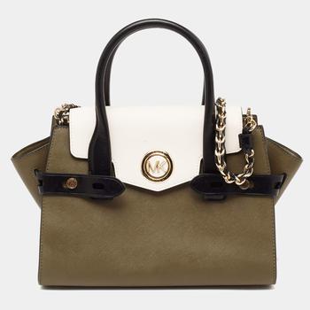 michael kors carmen, [二手商品] Michael Kors | Michael Kors Tri Color Leather Carmen Satchel商品图片 6折