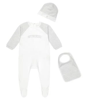 推荐婴幼儿 — 棉质连身衣、帽子和围兜套装商品