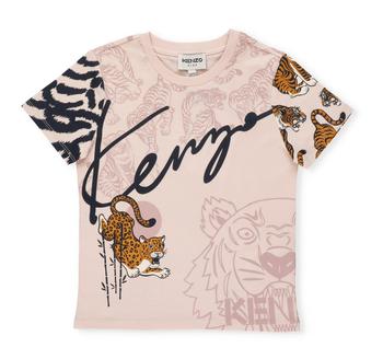 推荐Kenzo Kids Animal Printed Crewneck T-Shirt商品