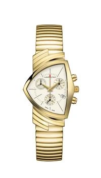 Hamilton | Hamilton Men's 32.3mm Gold Tone Quartz Watch H24422151,商家Premium Outlets,价格¥3888