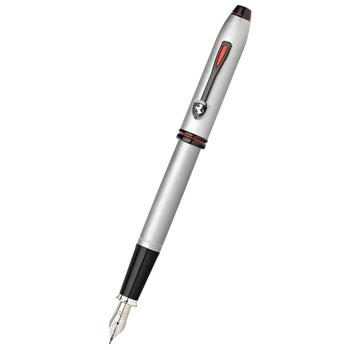 商品Cross | Cross Fountain Pen - Townsend, Brushed Aluminum, Medium | FR0046-61MS,商家My Gift Stop,价格¥1181图片