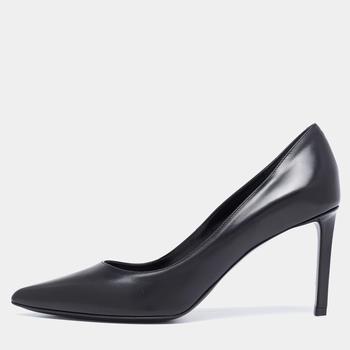 celine, [二手商品] Celine | Celine Black Leather Pointed Toe Pumps Size 38商品图片 6.9折, 满1件减$100, 满减