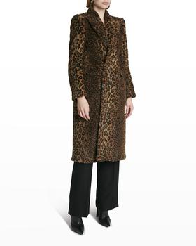 巴黎世家外套评价, Balenciaga | Leopard-Print Faux-Fur Double-Breasted Coat商品图片 