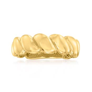 商品Ross-Simons | Ross-Simons 14kt Yellow Gold Puffed Rope Ring,商家Premium Outlets,价格¥1567图片