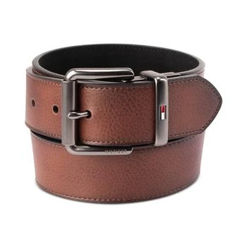 Tommy Hilfiger | Men’s Two-In-One Reversible Casual Matte and Pebbled Belt 
