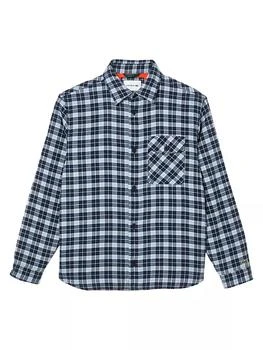 Lacoste | Embroidered Logo Plaid Overshirt 