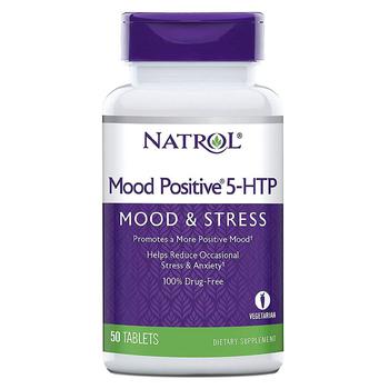 Natrol | Mood Positive 5-HTP Mood & Stress Tablets商品图片,满$80享8折, 满折