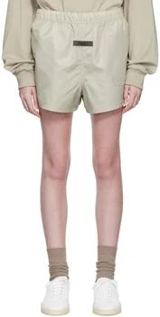 Essentials | Gray Nylon Shorts,商家Ssense US,价格¥162