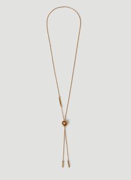 范思哲项链正品, Versace | La Medusa Medallion Open Necklace in Gold商品图片 