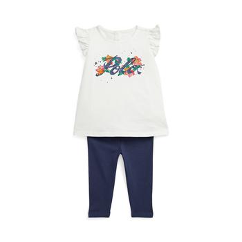 Ralph Lauren | Baby Girls Logo Top and Leggings, 2 Piece Set商品图片,5折