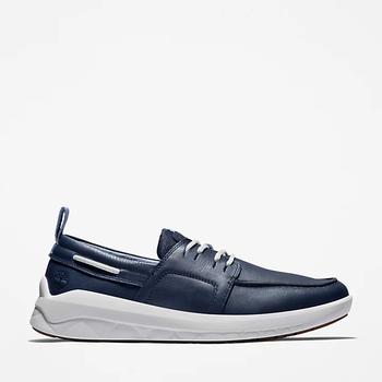 添柏岚女鞋板鞋, Timberland | Bradstreet Ultra Boat Sneaker for Men in Navy商品图片 5折