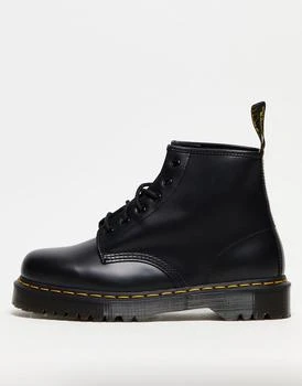 推荐Dr Martens 101 Bex 6 eye boots in black smooth leather商品