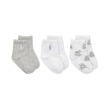 商品Ralph Lauren | Baby Boys or Baby Girls Assorted Socks, Pack of 3,商家Macy's,价格¥108图片