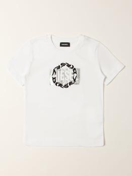 推荐Diesel cotton t-shirt with logo商品