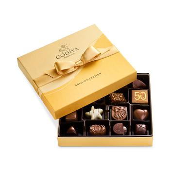 Godiva | Chocolate Gold Gift Box, Assorted, 19 Piece商品图片,额外7折, 额外七折