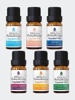 PURSONIC | 6 Pack of 100% Pure Essential Aromatherapy Oils Blends商品图片,7.3折