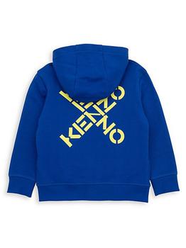 Kenzo | Little Kid's & Kid's Cross-Print Logo Hoodie商品图片,7折