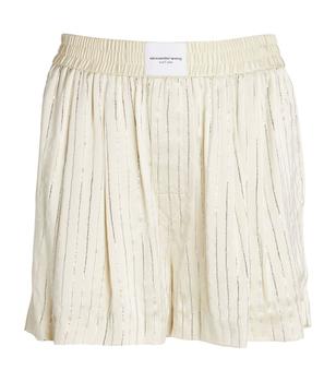 Alexander Wang | Silk Embellished Boxer Shorts商品图片,