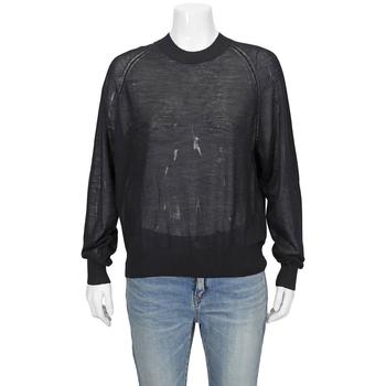 Burberry | Burberry Ladies Karluk Black Crewneck Cashmere Sweater, Size Medium商品图片,6.9折