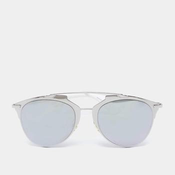 推荐Dior Reflected Black/Silver White Silver Tone 85LDC Aviator Sunglasses商品
