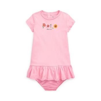 Ralph Lauren | Baby Girls Logo Jersey T-shirt Dress with Bloomer商品图片,