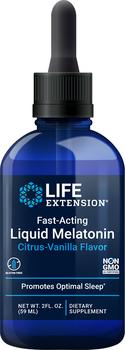 商品Life Extension Fast-Acting Liquid Melatonin Citrus-Vanilla Flavor, 2 fl oz图片