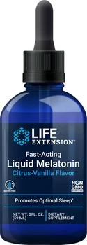 Life Extension | Life Extension Fast-Acting Liquid Melatonin Citrus-Vanilla Flavor, 2 fl oz,商家Life Extension,价格¥73