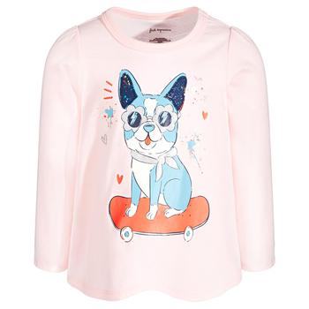 商品First Impressions | Baby Girls Skater Pup Long-Sleeve T-Shirt, Created for Macy's,商家Macy's,价格¥29图片