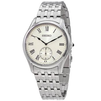 精工表多少钱, Seiko | Quartz Cream Dial Stainless Steel Mens Watch SRK047P1商品图片 6.5折