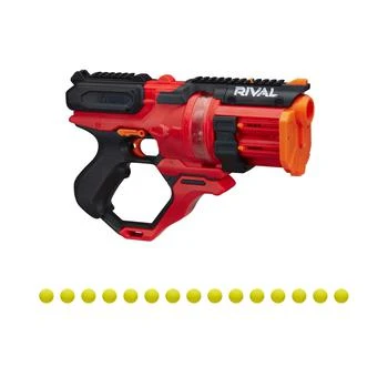 Nerf | Nerf Rival Roundhouse XX-1500 Red Blaster -- Clear Rotating Chamber Loads Rounds into Barrel -- 5 Integrated Magazines, 15 Nerf Rival Rounds 