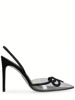 Rene Caovilla | 105mm Pvc & Satin Slingback Pumps 额外6.5折, 额外六五折