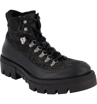 Karl Lagerfeld Paris | Mixed Media Lug Sole Combat Boot 3.3折