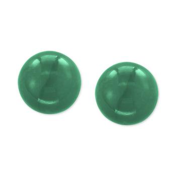 商品EFFY® Jade (10mm) Stud Earrings in 14k Gold图片