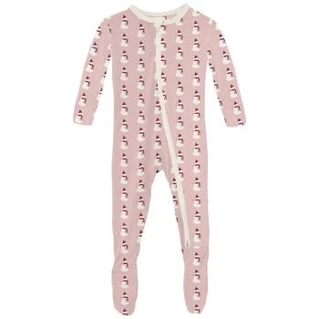 KicKee Pants | Print Footie with Two-Way Zipper (Infant) 独家减免邮费