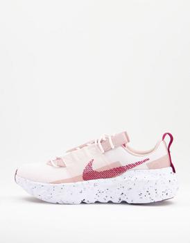 推荐Nike Crater Impact trainers in pink and burgundy商品