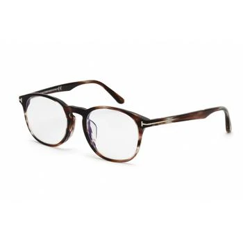 推荐Tom Ford Unisex Eyeglasses - Blonde Havana Plastic Round Shape Frame | FT5680-F-B 053商品